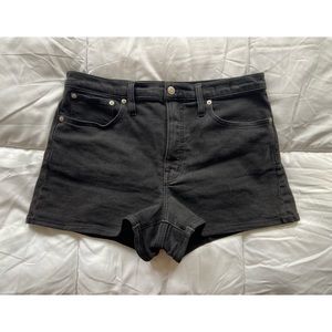 EUC Madewell High-Rise Denim Shorts in Lunar Wash